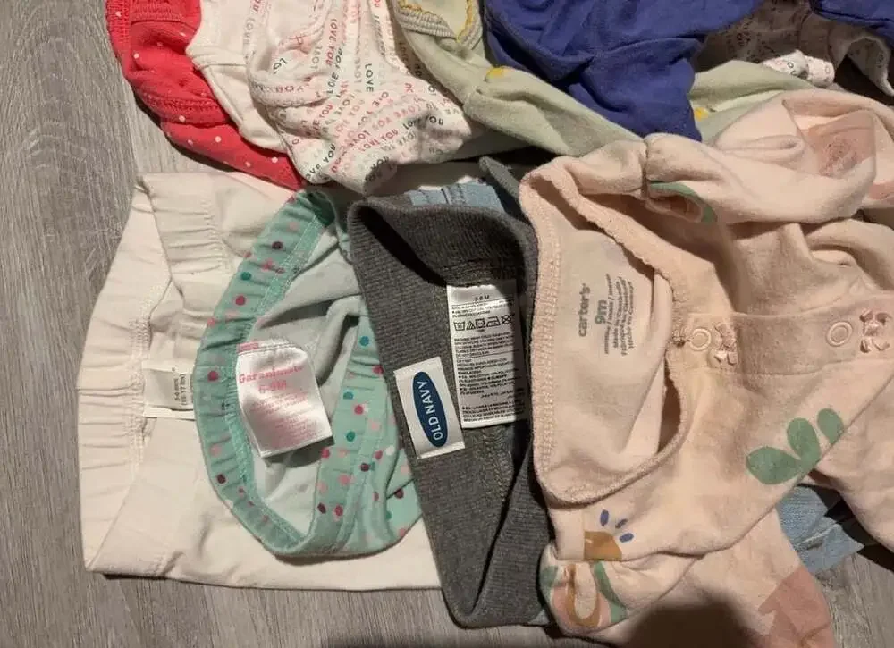 Baby Girls 3-9 MOClothing Lot 9 Pieces Carter’s Old Navy Sleepers Pants